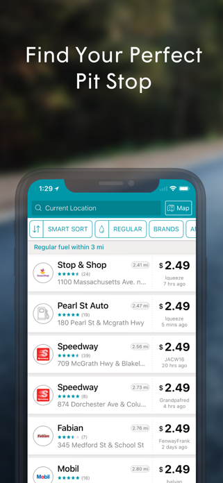 GasBuddy’s 2nd App Store screenshot as of 1 April 2018