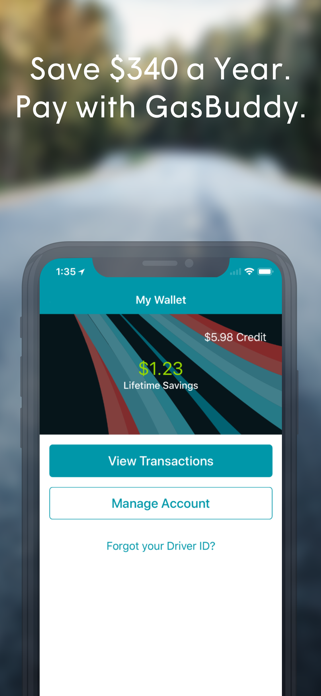 GasBuddy’s 3rd App Store screenshot as of 1 April 2018