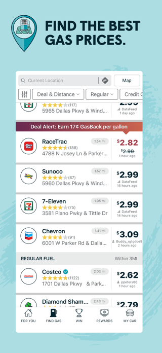 GasBuddy’s 2nd App Store screenshot as of 27 October 2026