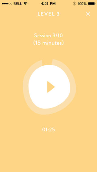 Headspace’s 1st App Store screenshot as of 3 July 2014
