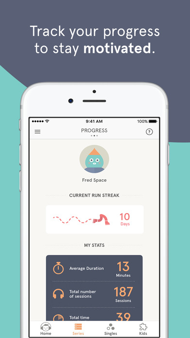 Headspace’s 3rd App Store screenshot as of 11 June 2017