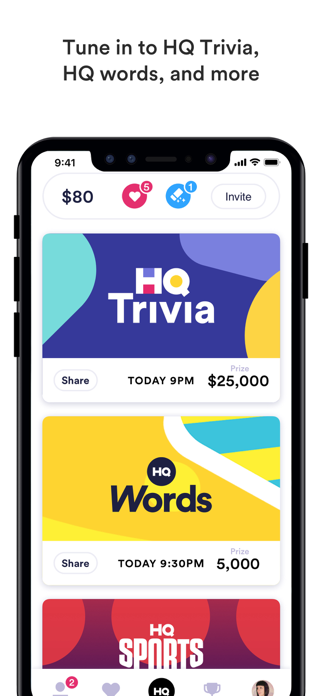 HQ Trivia’s 2nd App Store screenshot as of 24 June 2019