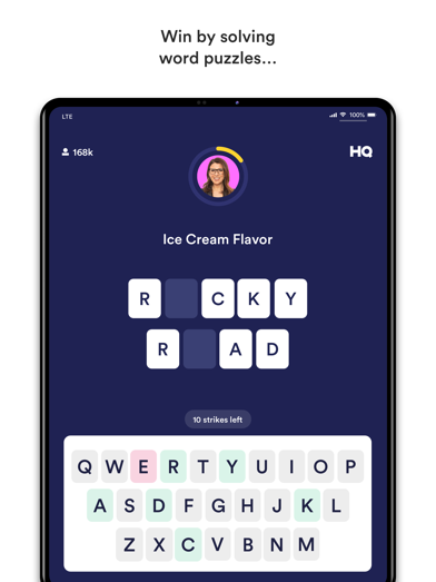 HQ Trivia’s 3rd App Store screenshot as of 2 June 2023